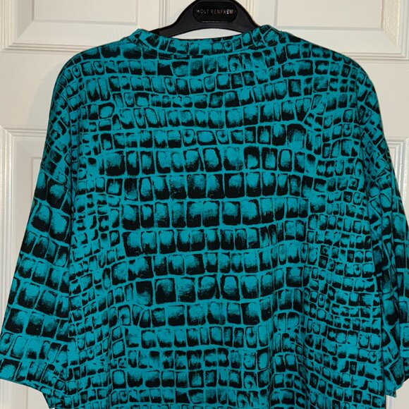 AUTHENTIC MENS VERSACE CROCODILE T-SHIRT MEDIUM OVERSIZED FIT - Picture 6 of 10